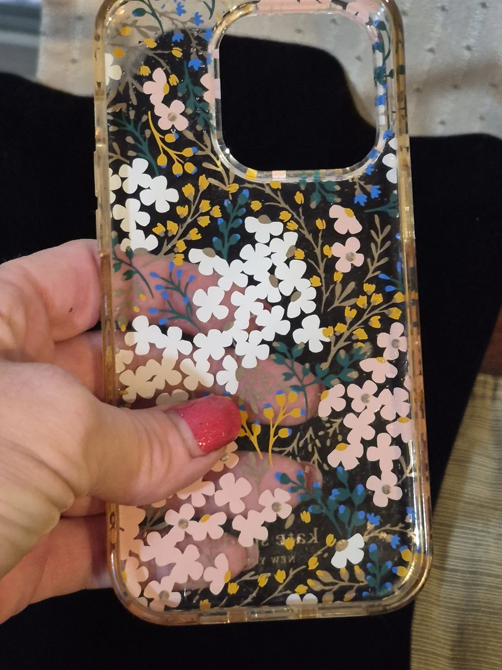 Kate Spade iPhone 13 Pro Max Case - Floral & Gems